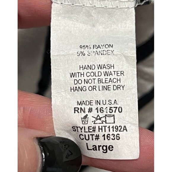 Haptics By Holly Harper‎ Plus Tunic Top Size Large Colorful Lightweight Preppy - Picture 6 of 6